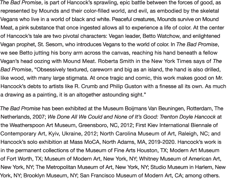The Bad Promise, is part of Hancock s sprawling, epic battle between the forces of good, as represented by Mounds and   