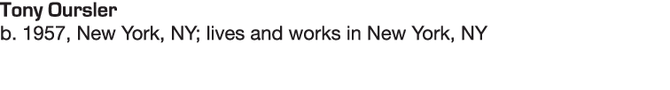 Tony Oursler b  1957, New York, NY; lives and works in New York, NY